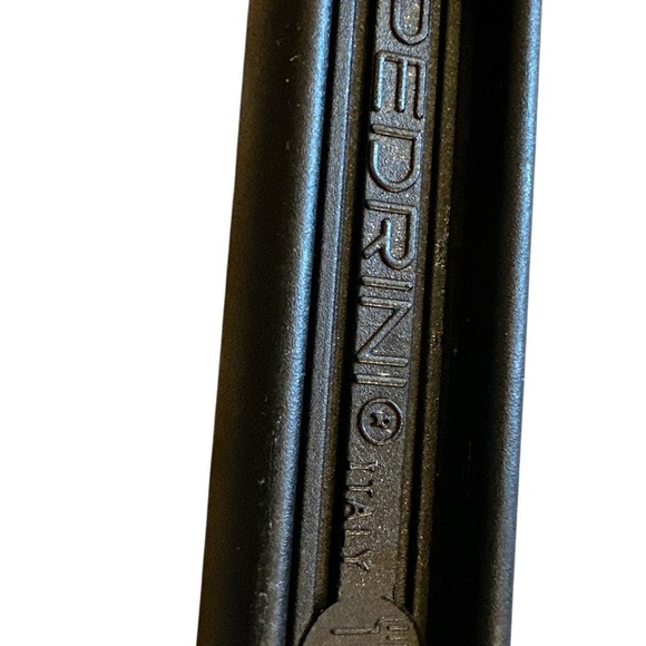 Pedrini Italy Serving Spoon Cooking Utensil Plastic White Black 15" - Picture 3 of 4